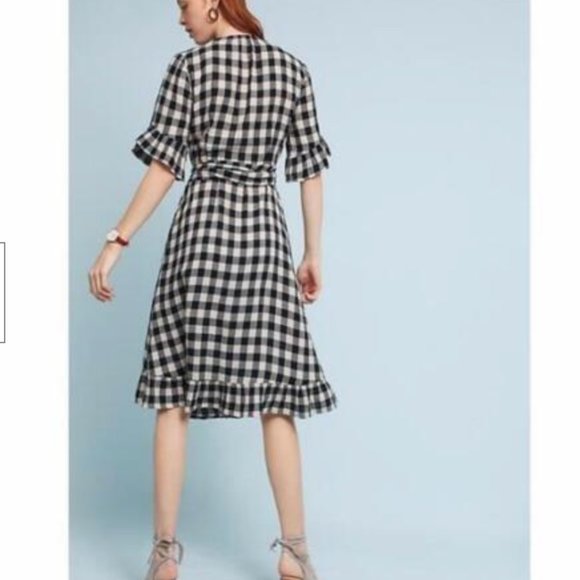 Isabella Sinclair Plaid wrap dress - Picture 2 of 7